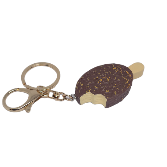 Chocolate Ice-Cream Stick Keychain