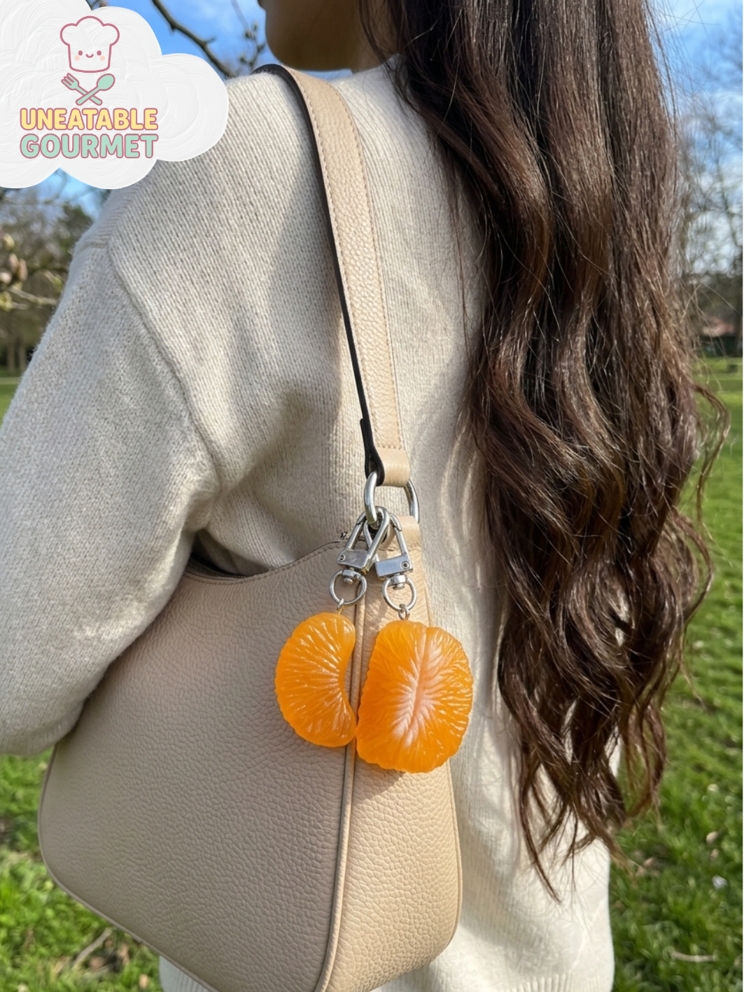 Orange (2 Slices) Keychain