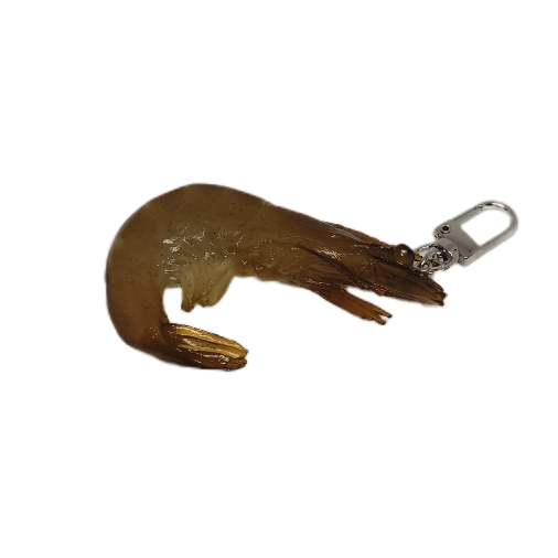 Raw Shrimp Keychain