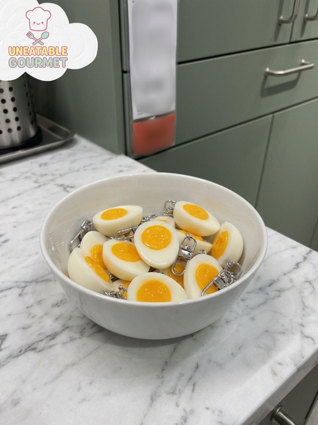 Boiled Egg Keychain
