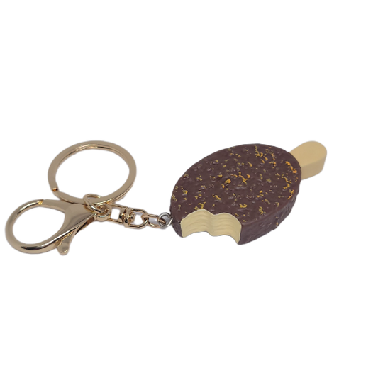 Chocolate Ice-Cream Stick Keychain