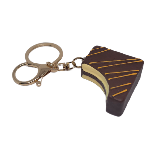 Chocolate Snack Cake Keychain