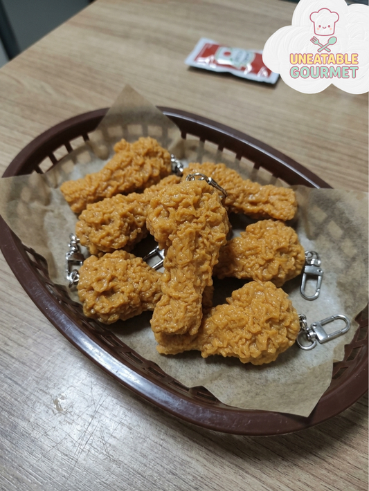 Fried Chicken Drumette Keychain