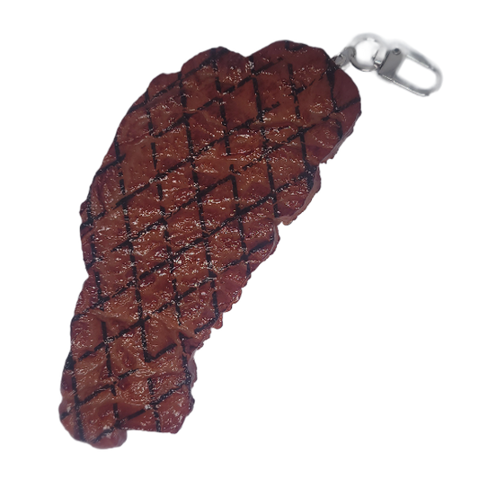 Grilled Steak Keychain