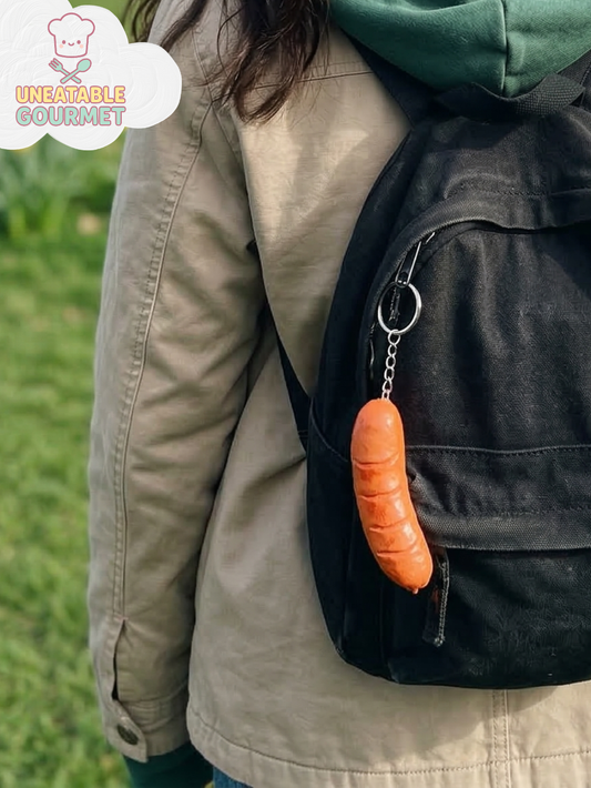 Grilled Sausage Keychain