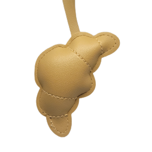 Light Brown Croissant Keychain