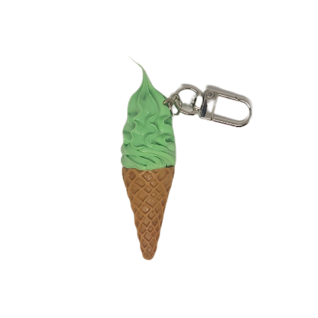 Matcha Ice-Cream Keychain