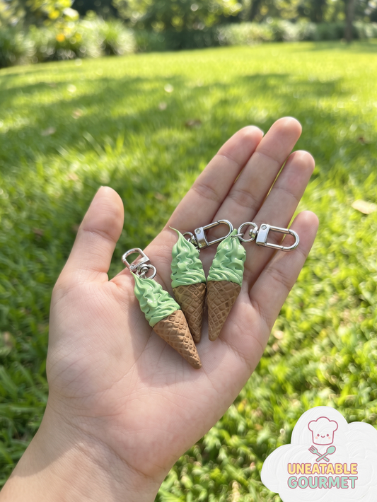 Matcha Ice-Cream Keychain