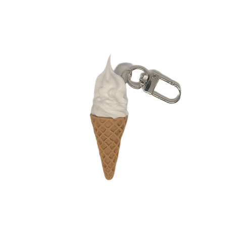 Vanilla Ice-Cream Keychain