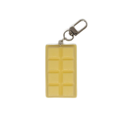 White Chocolate Bar Keychain