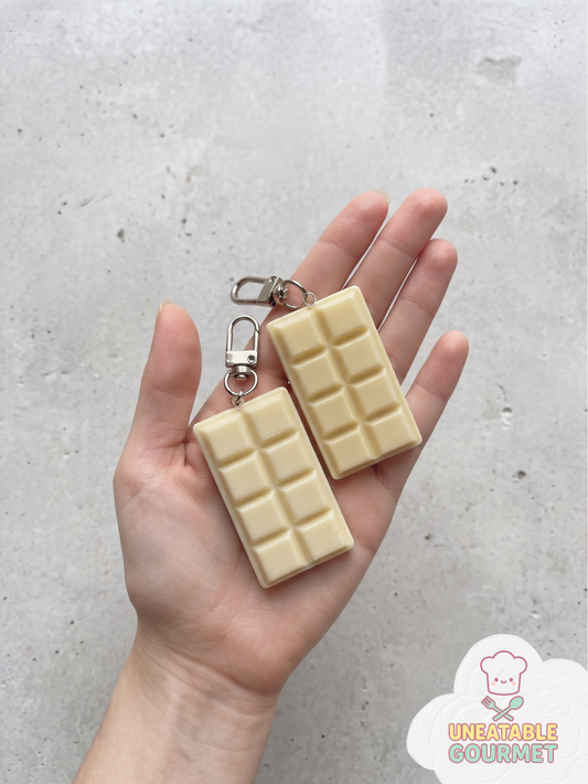 White Chocolate Bar Keychain